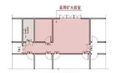 首層超大面積的擴(kuò)大前室附圖